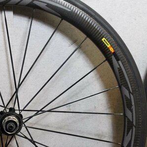 値下げ! ○MAVIC マビック COSMIC PRO CARBON SL UST RIM シマノフリー 11s対応 チューブレス カーボンホイールセットの画像9