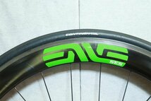 最上位カーボンハブ! ○ENVE エンヴィ SES 4.5 enve カーボンハブ シマノフリー 11s対応 チューブラー カーボンホイールセット 美品_画像10