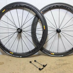 ○MAVIC マビック COSMIC CARBONE 40 RIM シマノフリー 11s対応 クリンチャー カーボンホイールセットの画像1