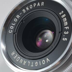 [美品] Voigtlander (フォクトレンダー) COLOR-SKOPAR 28mm F3.5 L39 Mマウントアダプター付! [保証] (52696)の画像6