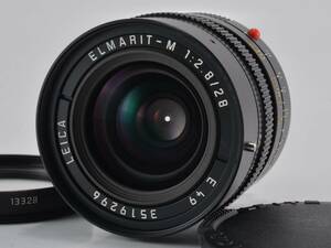 [良品]Leica (ライカ) ELMARIT-M 28 mm F2.8 E49 UVaレンズフィルター 13328付 [保証] (52979)