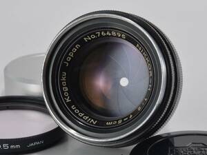 [良品] Nikon (ニコン) NIKKOR-H 5cm F2 Sマウント 整備済! [保証] (53009)