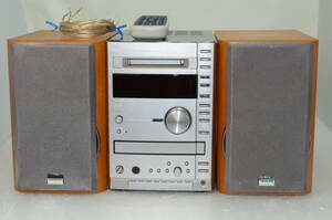 ONKYO オンキョー ミニコンポ CD・MD・ラジオ コンポ FR-155A スピーカー Dー02A リモコン付 CDトレーベルト交換他簡易メンテ 動作確認