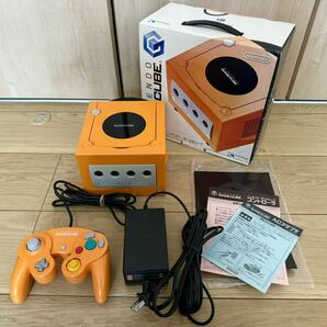 【美品】任天堂ゲームキューブ GC オレンジ 本体一式完品 動作確認済の画像2