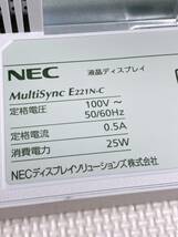 ★ NEC 液晶ディスプレイ MultiSync 21.5インチ LCD-E221N-C (E) Model M225AY HDMI Display KZ071D_画像9