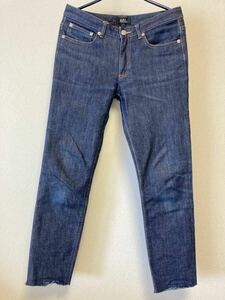 A.P.C. アーペーセー JEAN MOULANT ストレッチ デニム ジーンズ size.27 APC スキニー レディース メンズ カットオフ