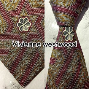 【裏オーヴヴィンテージ】272 ヴィヴィアンウエストウッド　ネクタイ　vivienne west wood レギュラータイ