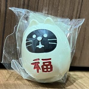 デコレ concombre 猫 マスコット 福ねこ だるま 白　