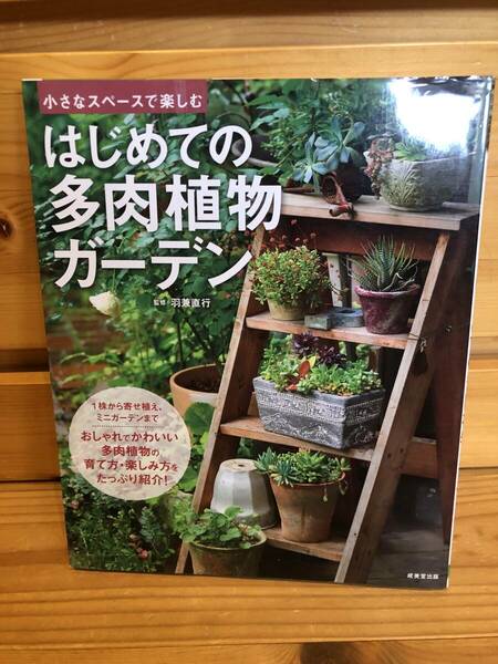 ※送料込※「小さなスペースで楽しむ　はじめての多肉植物ガーデン　羽兼直行　成美堂出版」古本