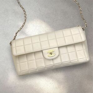 シリアルシール シャネル CHANEL ショルダーバッグ チェーンショルダーバッグ ターンロック チェーン ラムスキン チョコバー