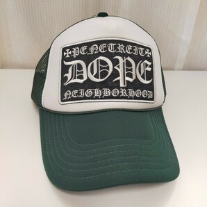 DOPE ドープ OTTOベース メッシュキャップ 帽子 フリー ホワイト×グリーンの画像3