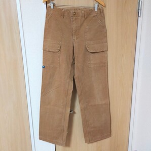 DAP FISHERMAN ALLS ダップ フィッシャーマンオールズ 児島ジーンズ デニムカーゴパンツ W32 ブラウン(茶色)