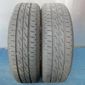 ★7.5-8.5分山★21.22年製★ ブリヂストンNEXTRY 155/65R14 社外ホイール 14×4.5J +43 4H-100 4本セット 軽自動車等 E641の画像9