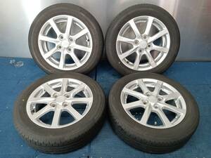 ★7.5-8.5分山★21.22年製★ ブリヂストンNEXTRY 155/65R14　ダイハツ純正ホイール 14×4.5J +45 4H-100 4本セット　E794