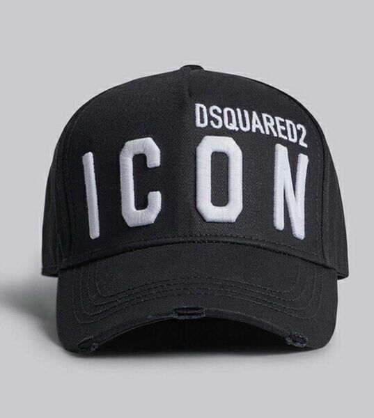 新品未使用 D SQUARED2 ICON キャップ 帽子 BLACK 黒