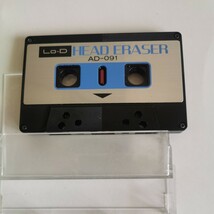 カセットテープ クリーニングカセット と ヘッドイレーサー 当時物 昭和レトロ SONY ソニー　C-1C Lo-D HEAD ERASER AD-091_画像3