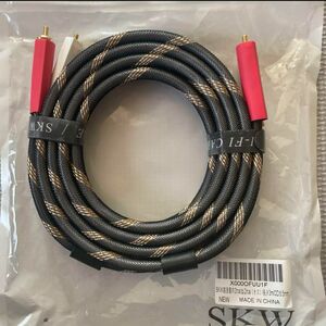 SKW高音質の2rca to 2rca（オス）長さ3m OD6.5mm