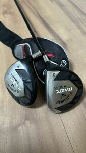 キャロウェイ Callaway　RAZR HAWK レーザーホーク ゴルフクラブ フェアウェイウッド FW3 ディアマナ アヒナ Diamana ahina 60 S【3W】