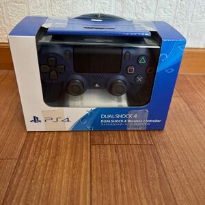 ワイヤレスコントローラー ミッドナイトブルー 未開封品　SONY PS4 CUH-ZCT2J 充電ケーブル3m付き