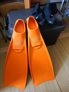 GULL super Mu M size shuno-ke ring s gold diving fins 