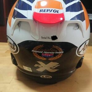 Honda Arai RX-7X REPSOL 日本規格商品800個限定の記念モデル Mサイズ 美品 購入時ガラスコーティング済み 純正スモーク付き 送料込みの画像2