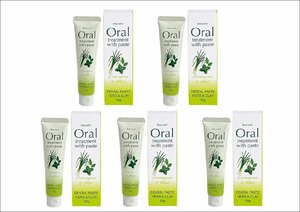 [ regular price 1320 jpy ×5 piece ]Beauwell( view well ) dental paste / brush teeth lemon grass & mint 50g new goods 