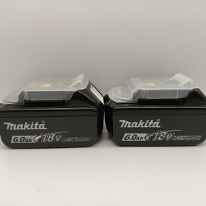 動作品 2個 マキタ Makita 純正 Li-ion バッテリー BL1860B 6.0Ah 18V BL1860 雪マーク バッテリー インパクトドライバー 17 検索) 美品の画像1