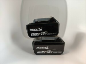 動作品 2個 マキタ Makita 純正 Li-ion バッテリー　BL1860B 6.0Ah 18V BL1860 雪マーク バッテリー インパクトドライバー 16 検索) 美品