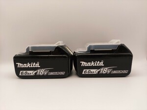  рабочий товар 2 шт Makita Makita оригинальный Li-ion аккумулятор BL1860B 6.0Ah 18V BL1860 снег Mark аккумулятор ударный инструмент 35 поиск ) прекрасный товар 