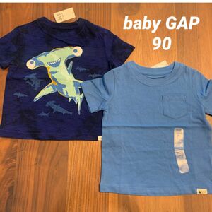 【新品】 baby GAP ベビー ギャップ 半袖 Tシャツ 90cm 男の子 サメ