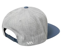 RVCA Twill Snapback Hat Cap Grey Blue キャップ _画像2