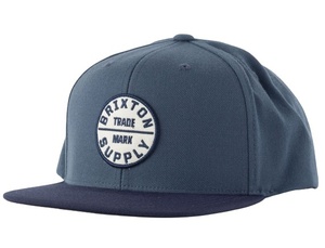 Brixton Oath III Snapback Hat Cap Washed Navy/Indie Teal キャップ