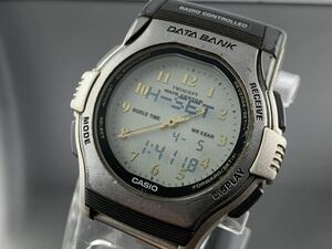 [A1300]1円～☆メンズ腕時計 アナデジ カシオ CASIO DATA BANK データバンク FKT-2000 動作品