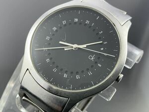 [A1301]1円～☆メンズ腕時計 クォーツ SWISS MADE カルバンクライン CK Calvin Klein K26141 動作品