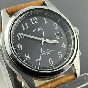 [A1301]ソーラー充電 1円～☆メンズ腕時計 SEIKO セイコー アルバ ALBA SOLAR V145-0CG0 動作品の画像2