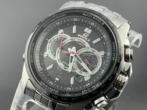 [A1302]ソーラー電波 1円～☆メンズ腕時計 マルチバンド6 CASIO カシオ エディフィス EDIFICE EQW-M710 動作品