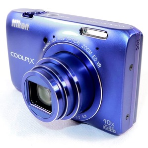 《新品級》デジカメ ニコン NIKON COOLPIX S6300 スタイリッシュブルー コンパクトデジタルカメラ コンデジ クールピクス k2575の画像6