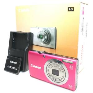 《美品》 コンパクトカメラ CANON PowerShot A2300 レッド キャノン k2584