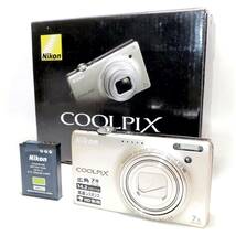 訳あり 《新品級》デジカメ ニコン NIKON COOLPIX S6000 シャンパンシルバー コンパクトデジタルカメラ コンデジ クールピクス k2563-2_画像1