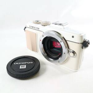 《美品》 ミラーレス一眼デジタルカメラ オリンパス OLYMPUS PEN Lite E-PL7 ホワイト ボディ k2589