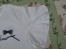 ポンポネット１５０cm胸リボンとフリル袖の白半袖T＊送料１８５円_画像3