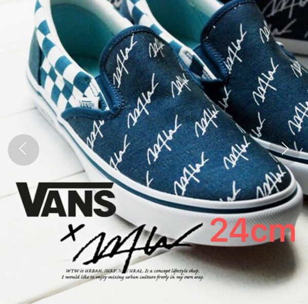 WTW VANS スリッポン　24cm US6 バンズ スニーカー