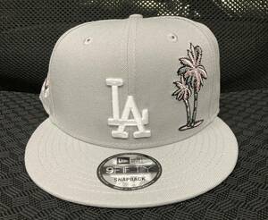 NEW ERA 9FIFTY SNAPBACK CAP LOS ANGELS DODGERS グレー/ピンク/ホワイト 新品