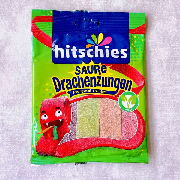 hitschies【日本未販売】SAURE Drachenzungen 125g ヒッチーズ　板グミ