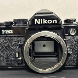 A2 Nikon ニコン FM2 N ブラックボディ 一眼レフ フィルムカメラ ZOOM NIKKOR 35-70㎜ 1:3.5 シャッター音OK 現状品の画像2