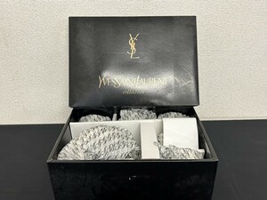 未使用保管品　A2　YVES SAINT LAURENT　イヴサンローラン　ポット　カップ　茶器セット　元箱付　ブランド洋食器　現状品