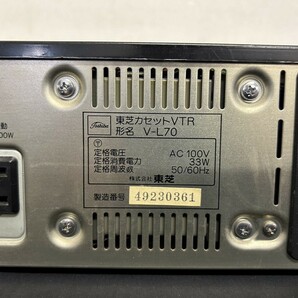 A2 TOSHIBA 東芝 V-L70 東芝カセットVTR Betahi-fi ベータビデオデッキ 通電確認済み 現状品の画像9