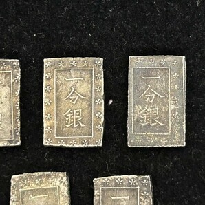 A3 一分銀 9点 約78g 銀座常是 定 銀貨 銀 アンティーク 日本古銭 現状品の画像2