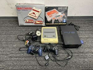 A3 game machine together Famicom Super Famicom PS2 HOME GAME SCPH-50000 SHVC-001 HVC-001 box attaching contains electrification has confirmed 