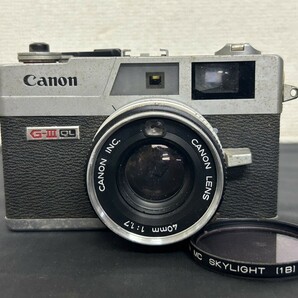 A3 Canon キャノン Canonet QL17 G-Ⅲ QL レンジファインダー フィルムカメラ コンパクトフィルムカメラ 現状品の画像1